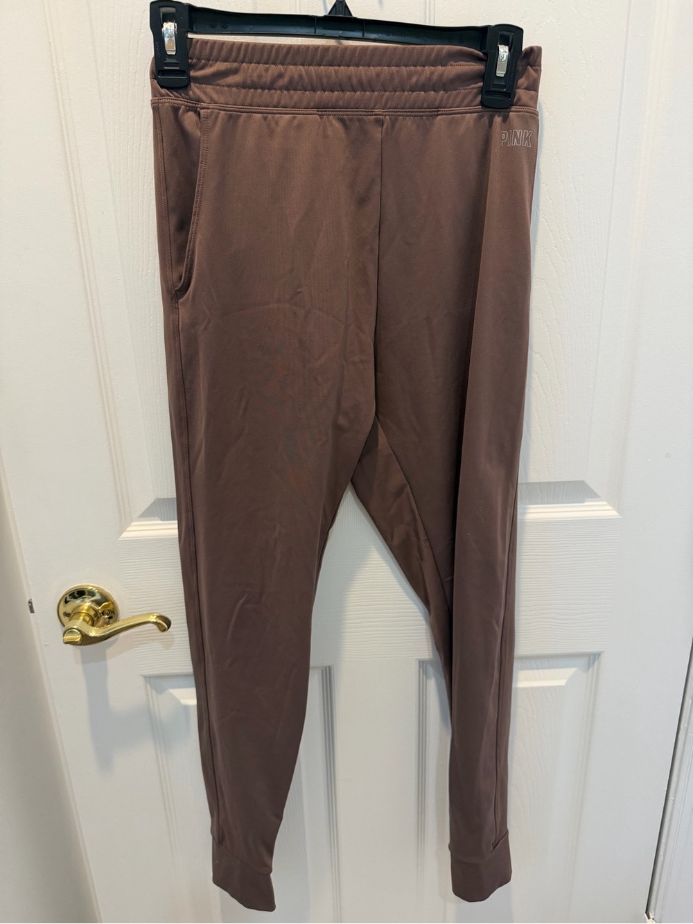 PINK Victoria's Secret Men's Jogger Pants in Brown Taupe